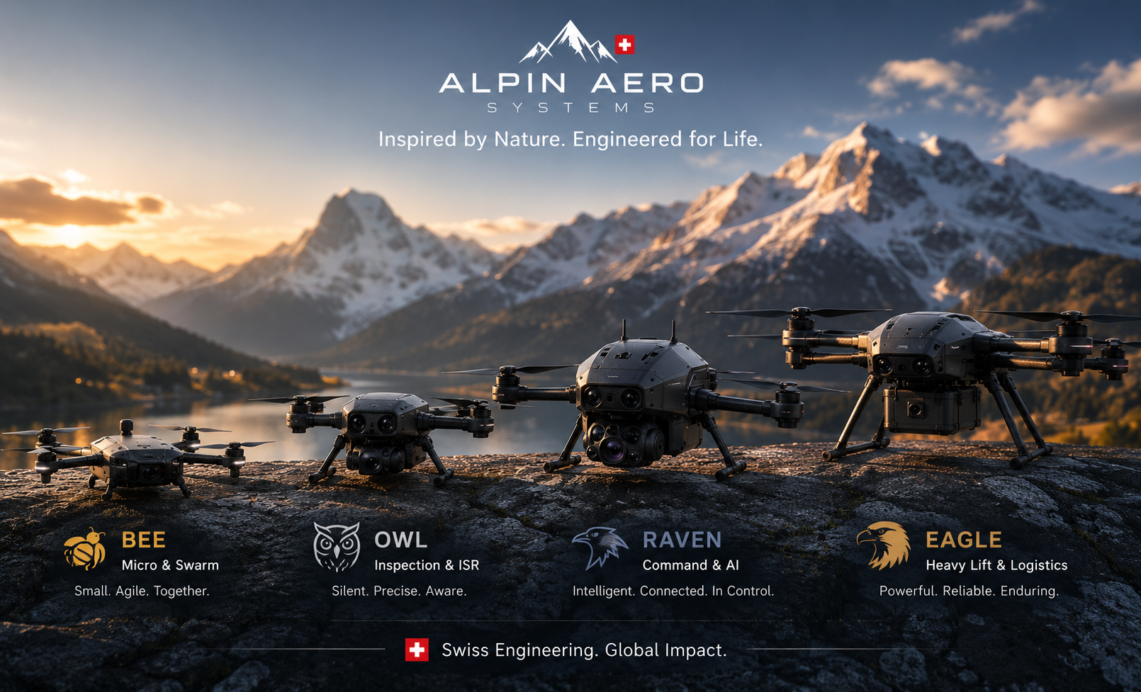 Alpin Aero family — inspired by nature, engineered for life