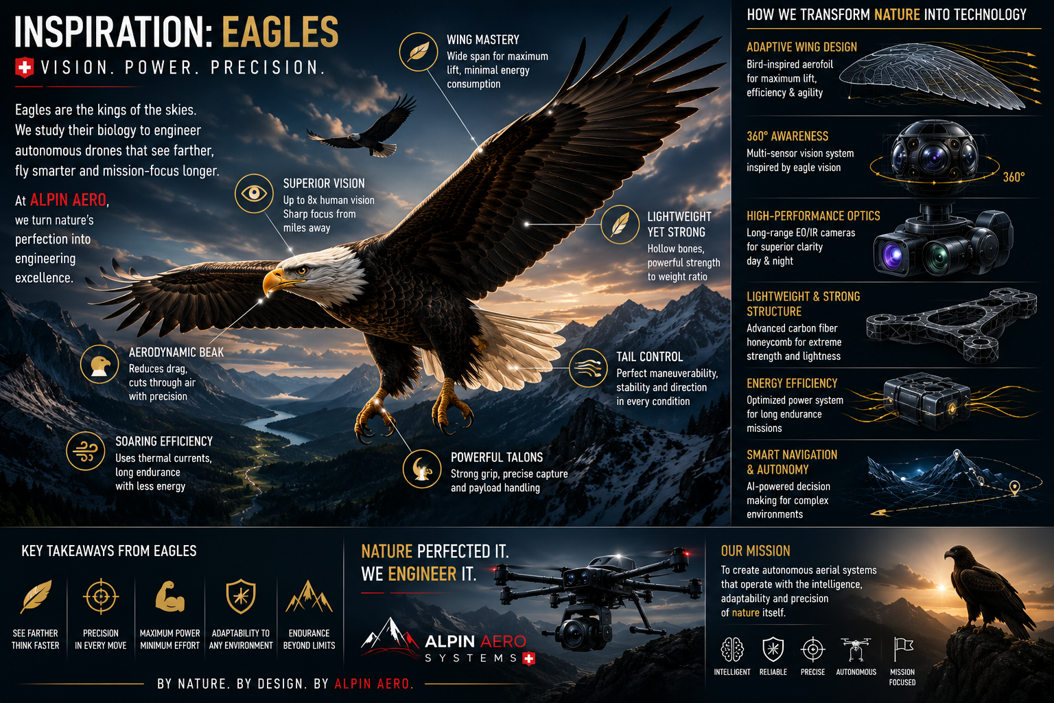 Inspiration: Eagle — vision, power, precision